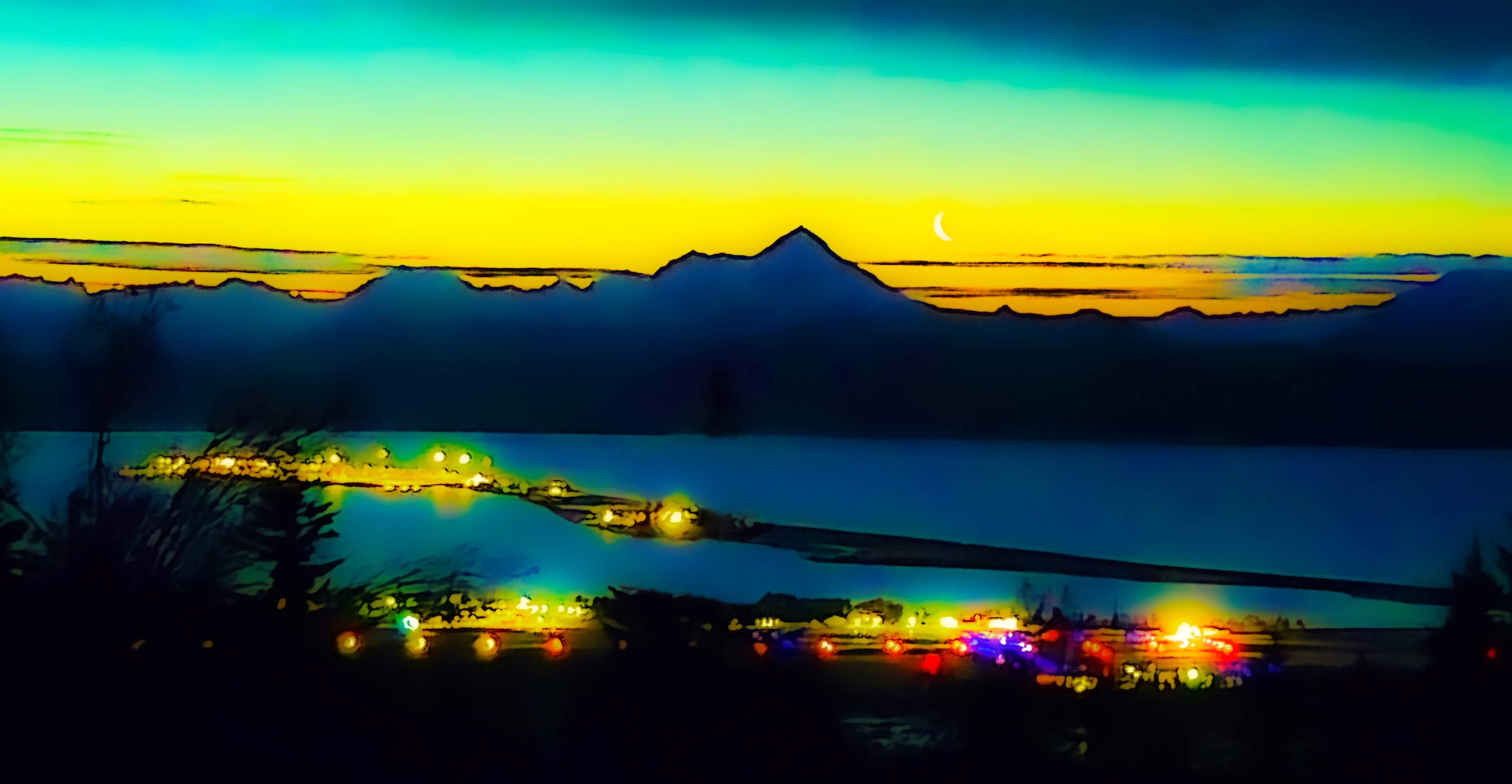 Moon Over Kachemak Edited